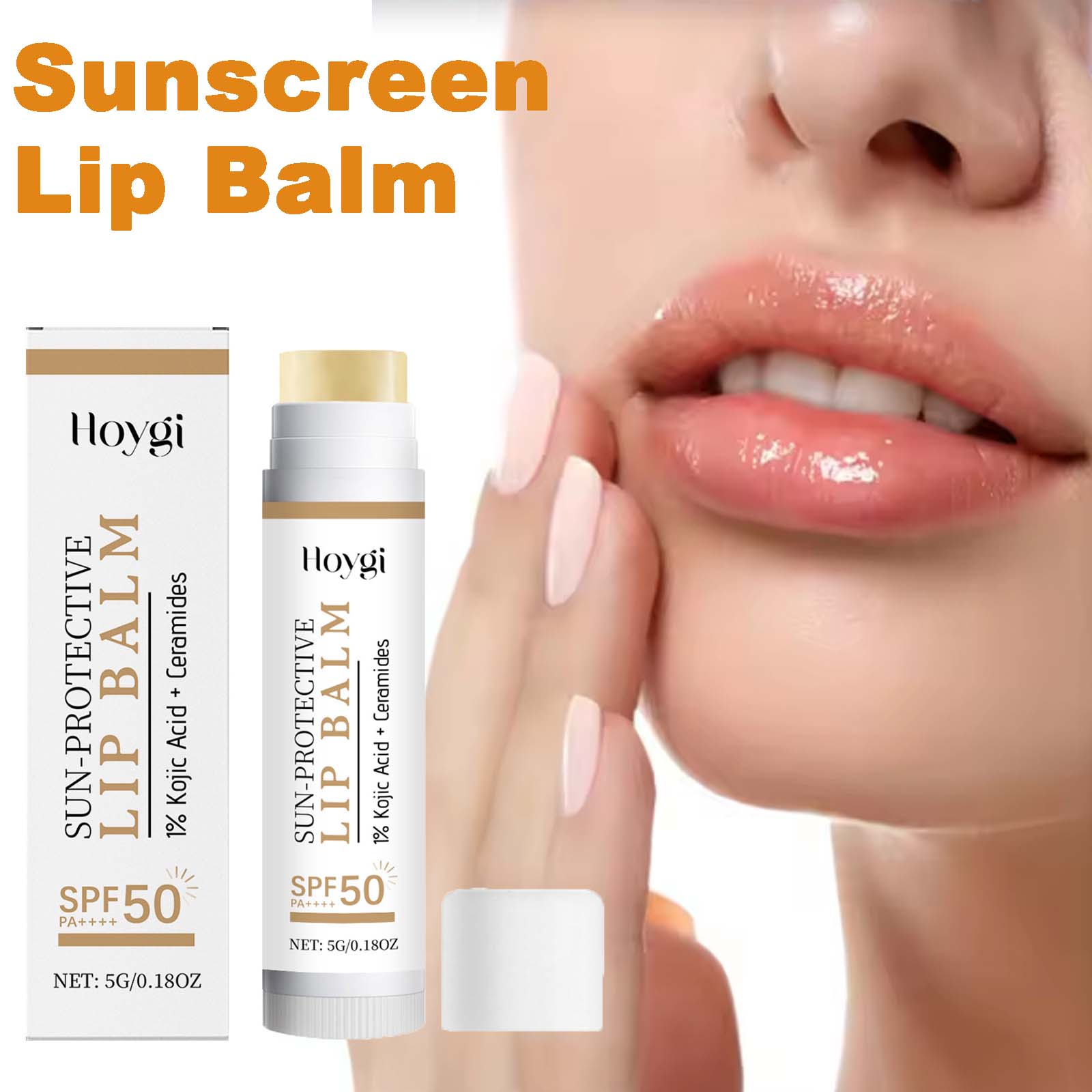 Ceramide Moisturizer - Sun Protective Lip Balm SPF50+ Hydrating