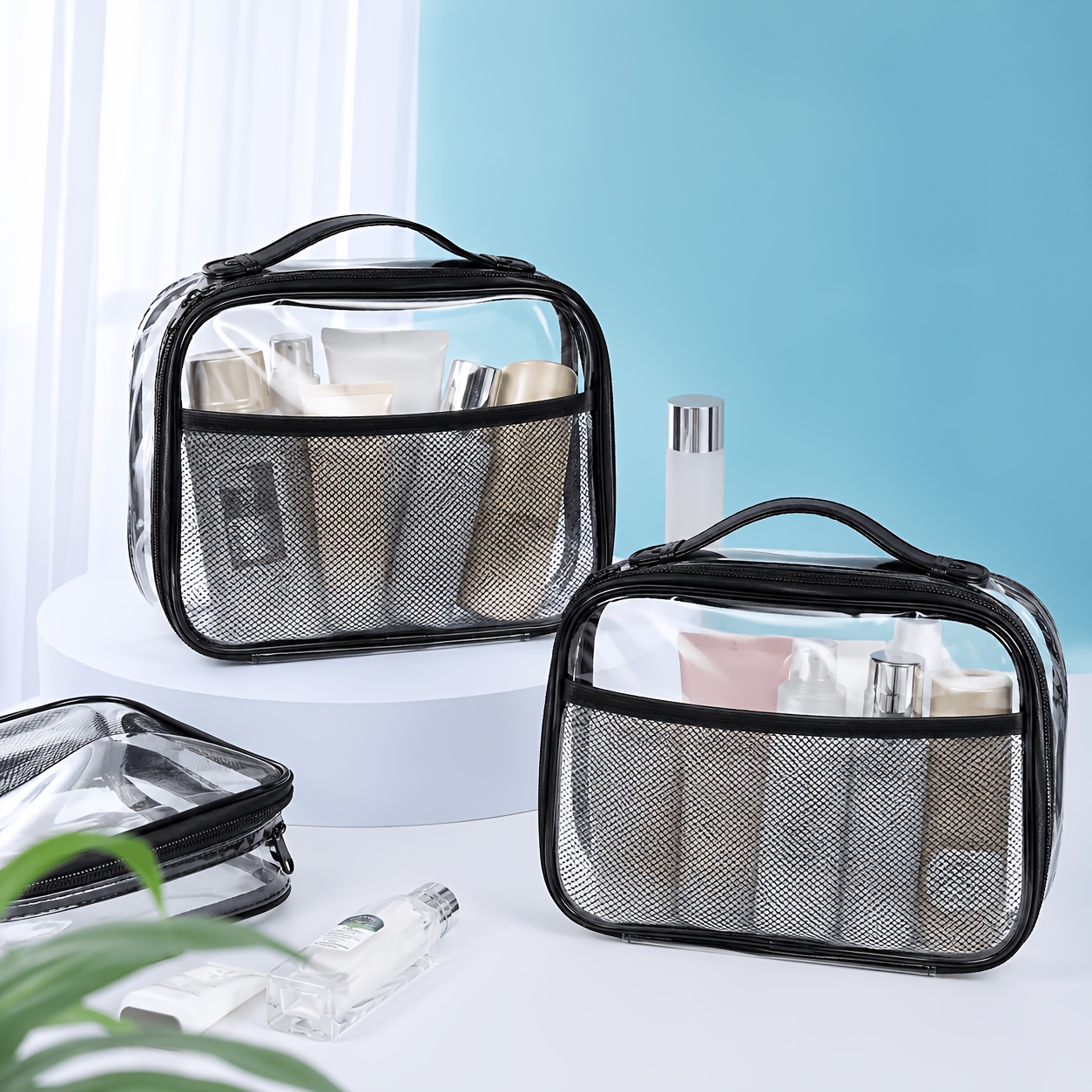 Skincare D'Alba - Clear Cosmetic Bag Transparent Makeup Organizer
