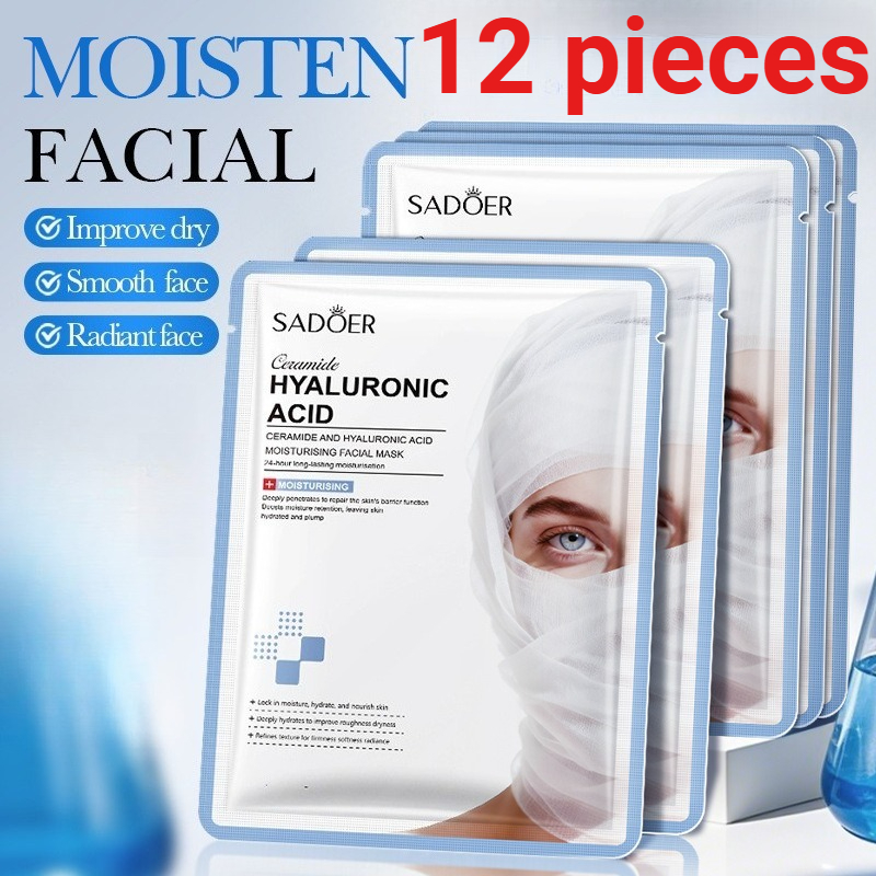 Ceramide Moisturizer - 12 Pieces SADOER Ceramide Moisturizing Facial