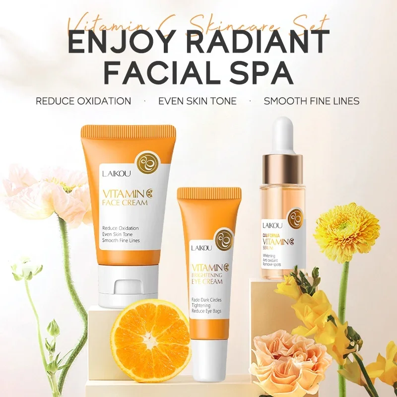 Skincare Glad2Glow - 3pcs/Set LAIKOU Vitamin C Facial Set