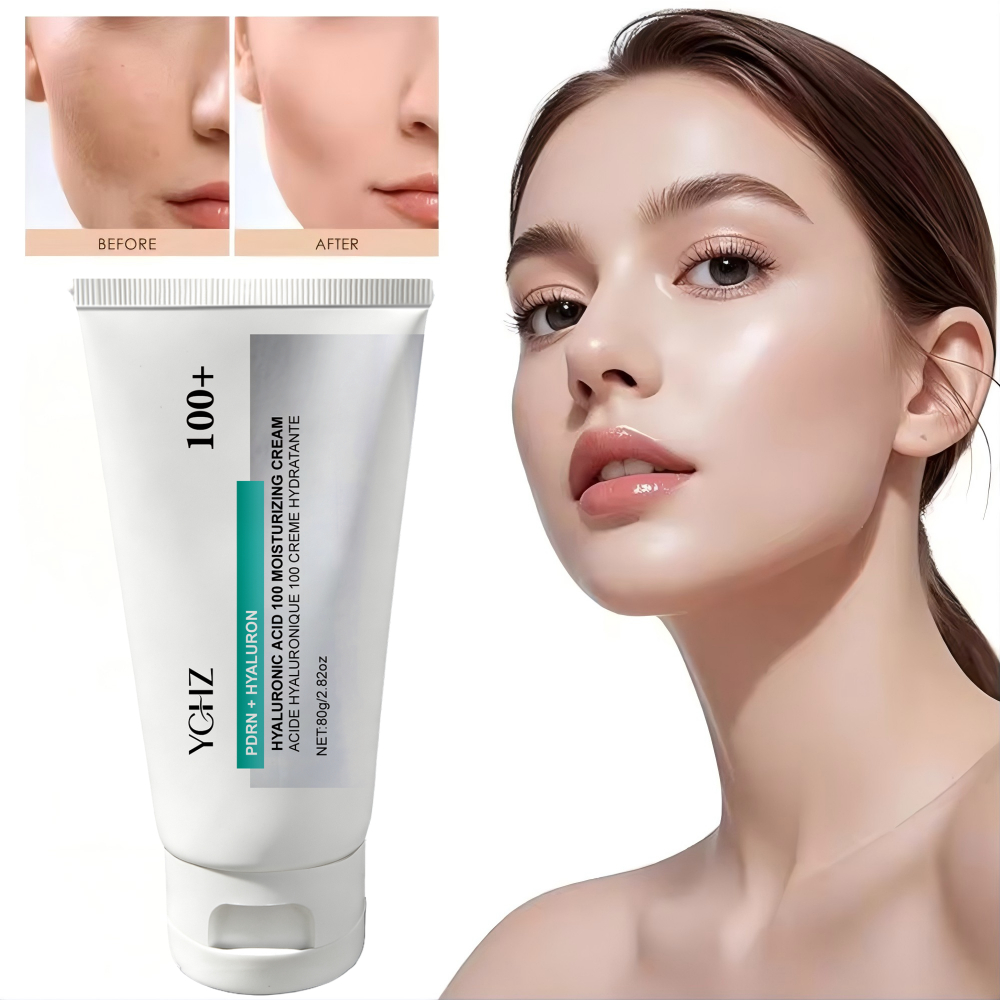 Ceramide Moisturizer - Hyaluronic Acid 100% Moisturizing Cream, Lightweight,