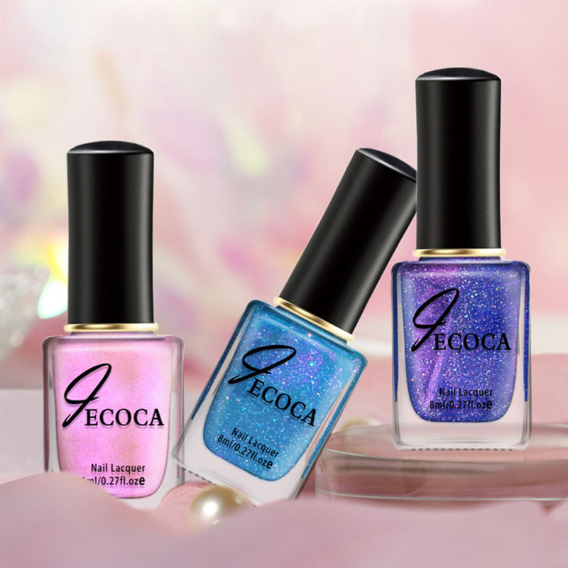 Laser Glitter Nail Polish Rain - Cucumber Cooling Gel review and price
