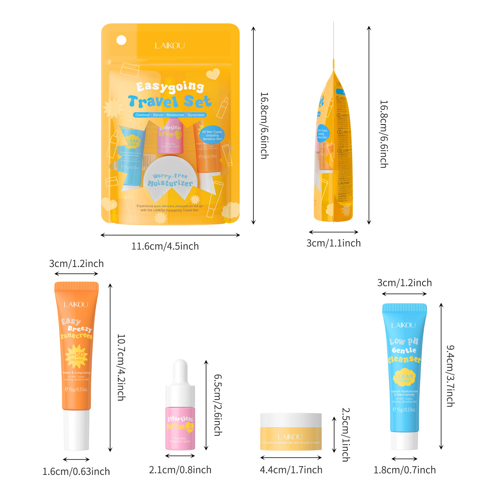4PCS Laikou Ceramide Travel Su - Ceramide Moisturizer review and price