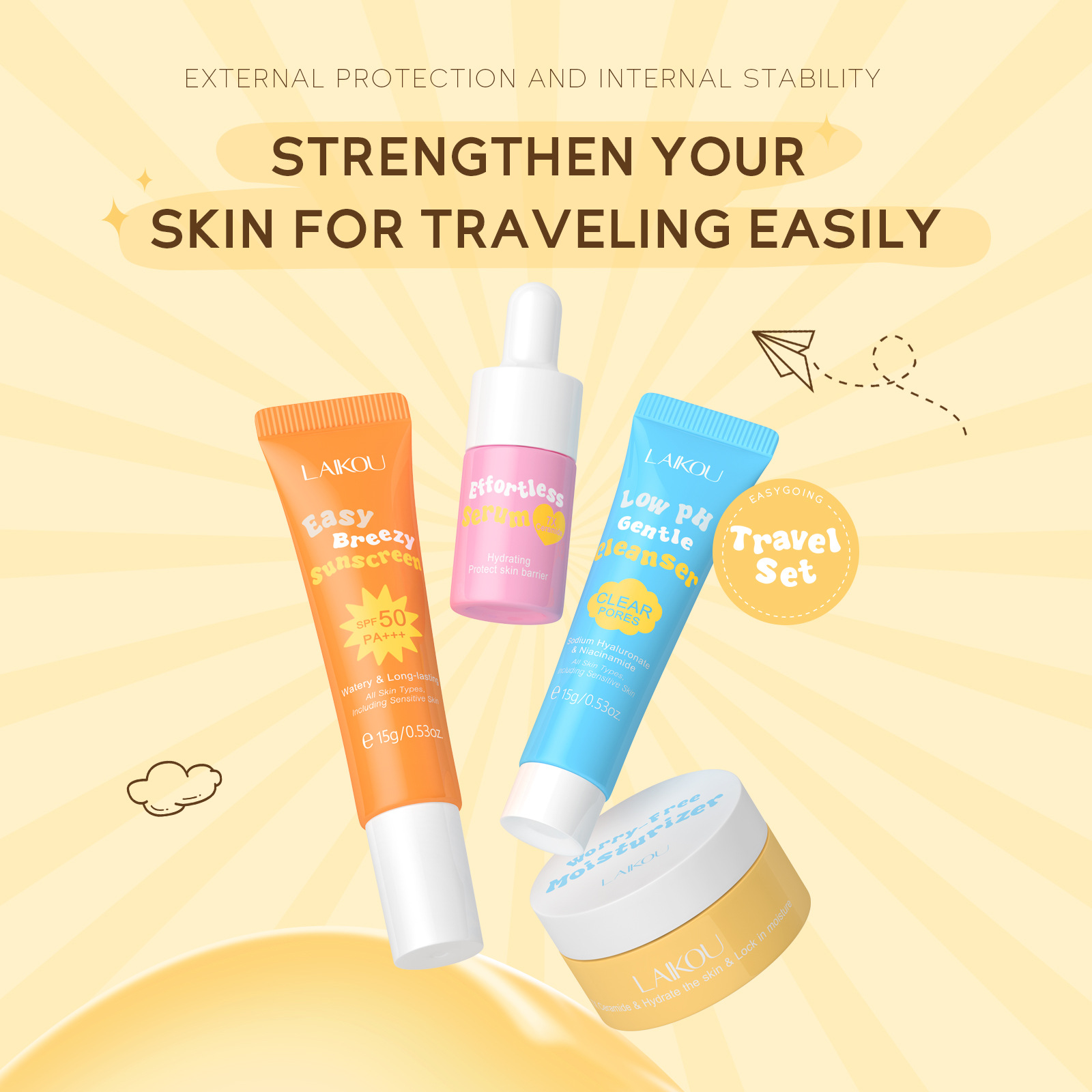 4PCS Laikou Ceramide Travel Su - Ceramide Moisturizer review and price