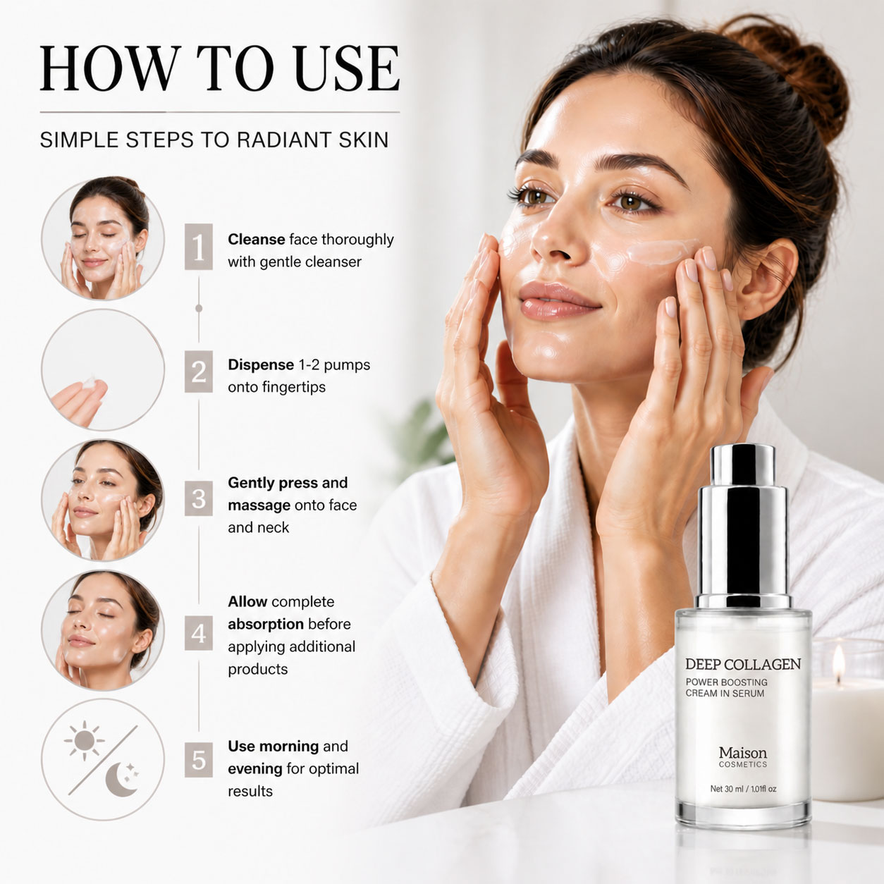 Deep Collagen Serum, Women Ser - Skincare Skintific review and price