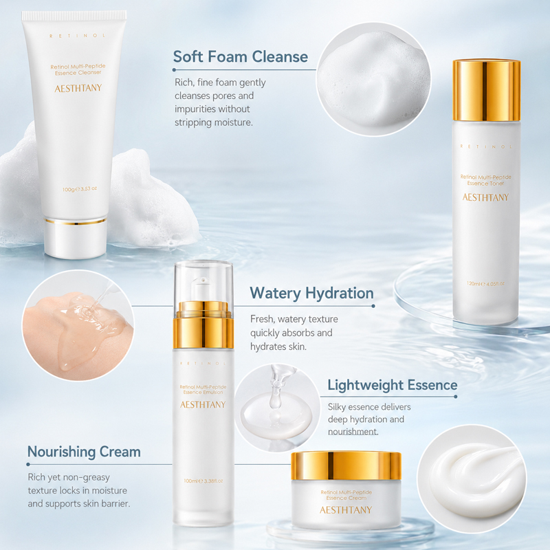 7PCS Retinol Multi-Peptide Ski - Skincare Skintific review and price