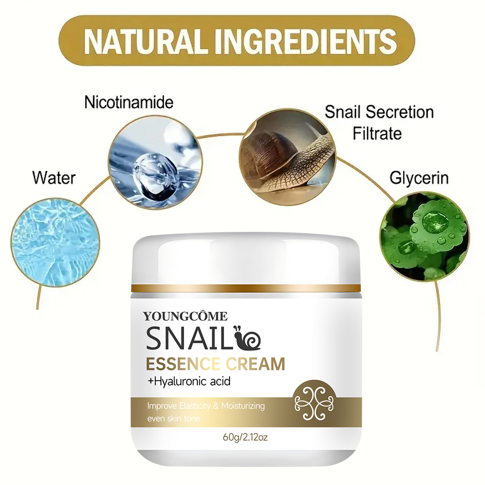 Snail essence cream with hyalu - Skincare Glad2Glow review and price