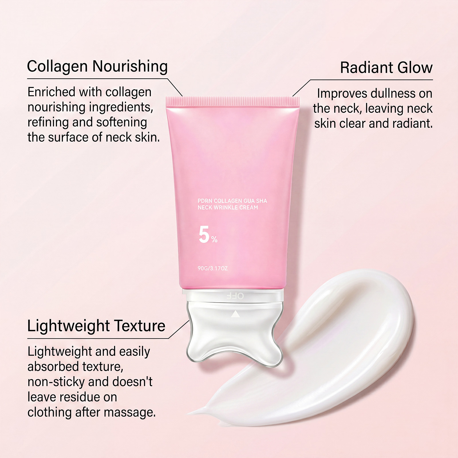Collagen Neck Cream Massage Li - Skincare Glad2Glow review and price