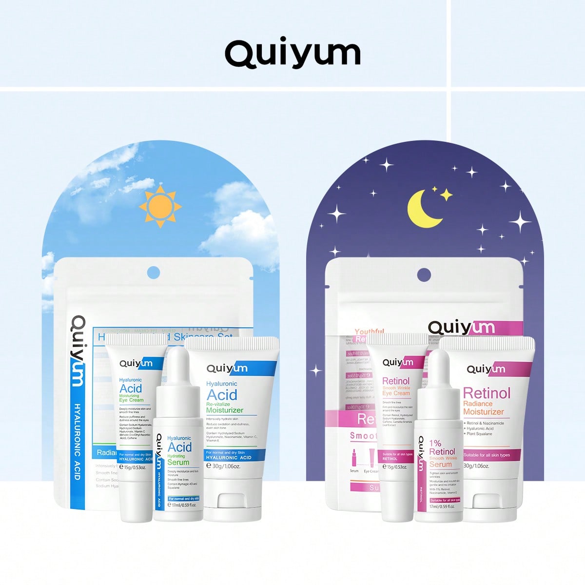 QUIYUM Retinol+Hyaluronic Acid - Skincare Skintific review and price